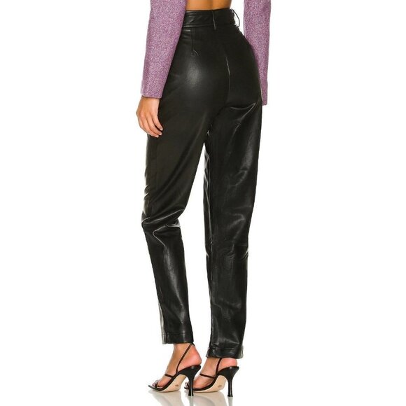 More to Come Alani Faux Leather  Pant Black Women's Size Large - Picture 4 of 9